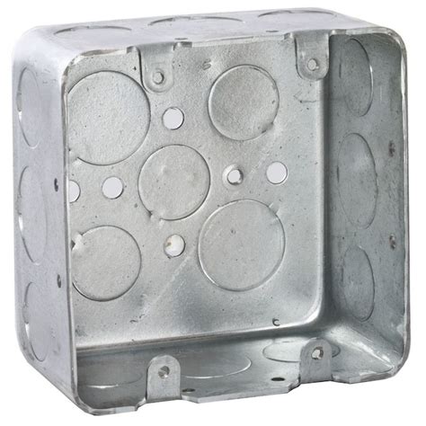 square box steel|4 inch metal electrical box.